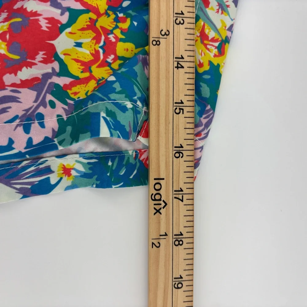 Maamgic Swim Trunks Mens Medium Blue‎ Floral Tropical Excellent Mesh Lined Short